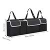 Car Trunk Organizer for SUV Backseat Hanging Organizer for SUV Truck MPV Upgrade Back Seat Storage Bags with 4 Pockets