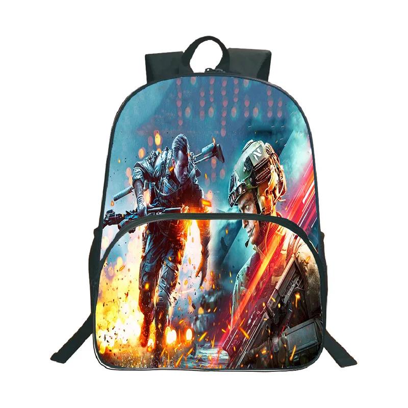 BATTLEFIELD Mode Waterdichte Reizen Rugzak Heet Ontwerp Grote Capaciteit Rugzak Student Casual Schooltas Rugzakken Mochilas BATTLEFIELD bag