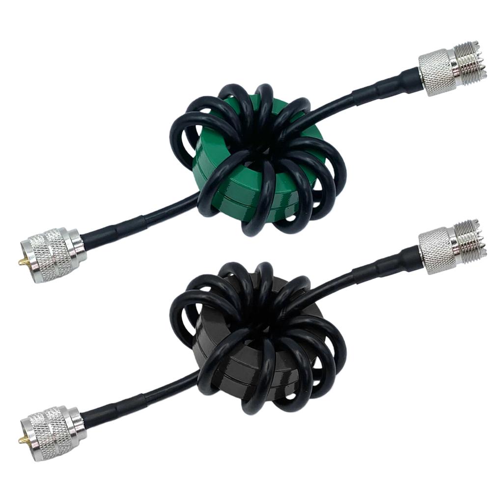 1.8-30 MHz 200W Shortwave Choke Coil HF Choke Balun Magnetic Core for HF Short-wave Radio 1:1 Current Type Balun
