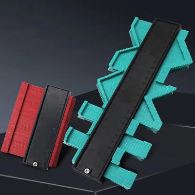 Contour Gauge Duplicator Ceramic Tile Carpet Cutting Template Profile Measuring Angle Ruler Contour Duplicator Woodworking Tools