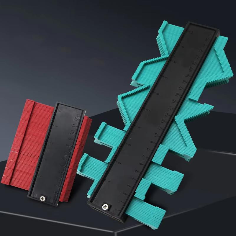 Contour Gauge Duplicator Ceramic Tile Carpet Cutting Template Profile Measuring Angle Ruler Contour Duplicator Woodworking Tools