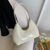 Trendy designer solide skuldervesker for kvinner Håndvesker og vesker Ny mote lakklær under armene tøyvesker for kvinner