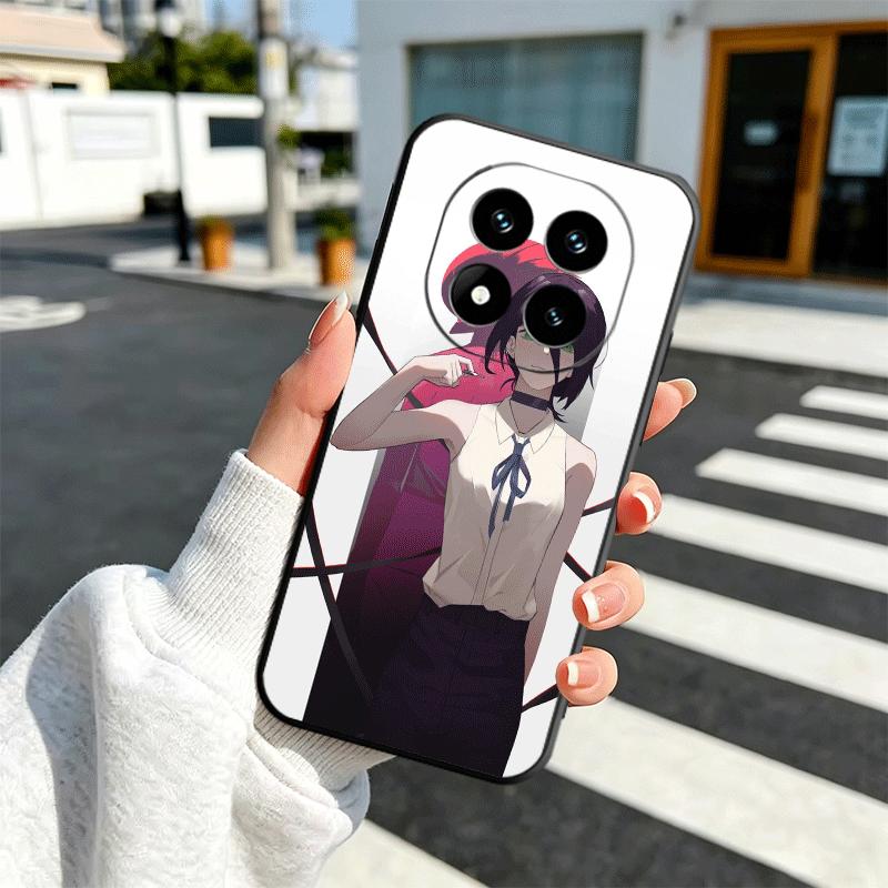 Anime Character R-Reze CSM Soft Phone Case for Xiaomi Redmi Note 12 13 14 15 Pro Plus 11 12S 11S 11T 10 4G Black Cover Back Shel