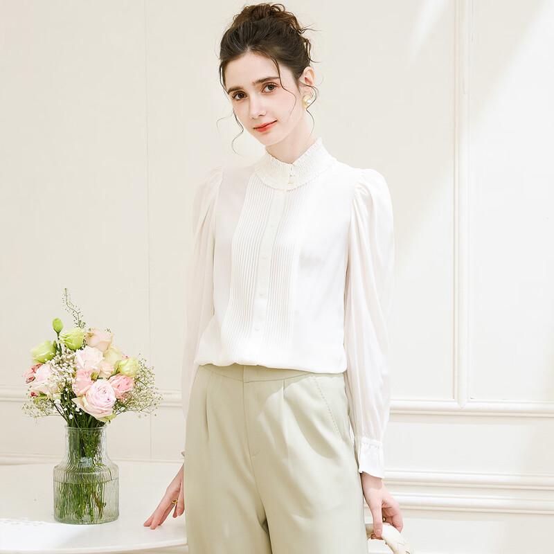 Женская блузка TUHUANG из 100% шелка-тусса, в стиле французского двора M