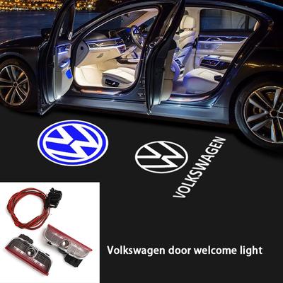 2PCs LED Welcome Projector Light Door Lamp For VW Golf 5 6 7 7N Touran CC Passat Magotan B6 B7 B8 Tiguan GTI Car Styling.