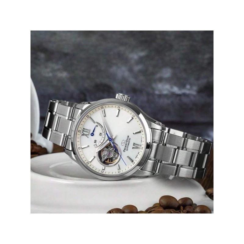 ORIENT Watch: Men's Oriental Star Automatic Mechanical Watch with Hollow Transparent Window, 100-Meter Waterproof, Men's Watch RE-AT0003S00B