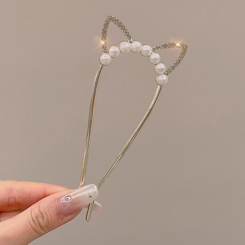 Elegant U-Shaped Chinese Hairpin: Women's Bun Tool, Decorative Insert Comb, Premium Hair Accessory
