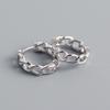 925 Sterling Silver Retro Niche INS Chain Earrings for Women - European & American French Design
