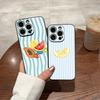 Rot Blau Gestreift Früchte Zitrone Kirsche Handyhülle Für Iphone 17 Pro Max 16 Pro Max 15 Pro 14 Plus 13 11 12 Xr X Xs Rückseite