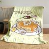 Cute animals with a pancake, honey, and "Relaxation Time" text above. for all seasons blanket lunch break throw gift