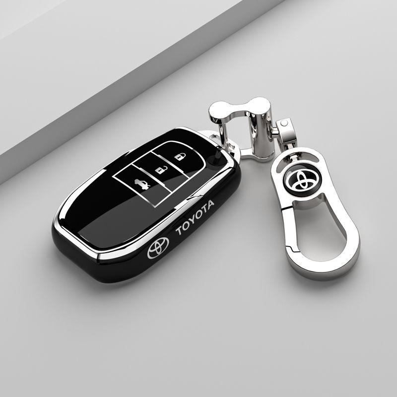 For Toyota Land Cruiser 200 Prado Crown TLK200 Yaris Cross Hilux Innova Rav4 Fortuner TPU Car Key Case Cover Key Protected Shell