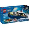 LEGO City Police Boat Chase Toy - Birthday Present, Building Blocks, Educational Toy for Boys and Girls, Ages 6, 7, 8, 9, Includes Police Car, Vehicle