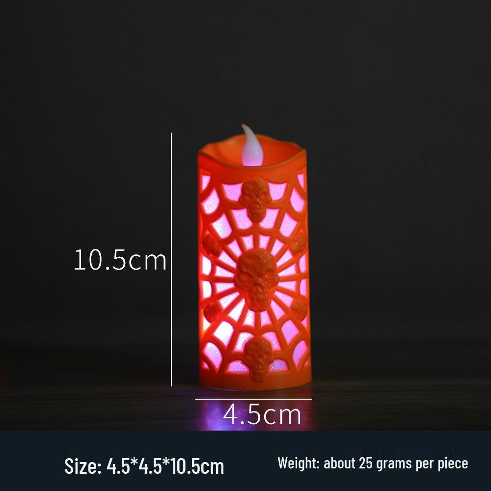 LED Halloween Pumpkin Lantern Candle Lamp – Decorative Night Light Ornament