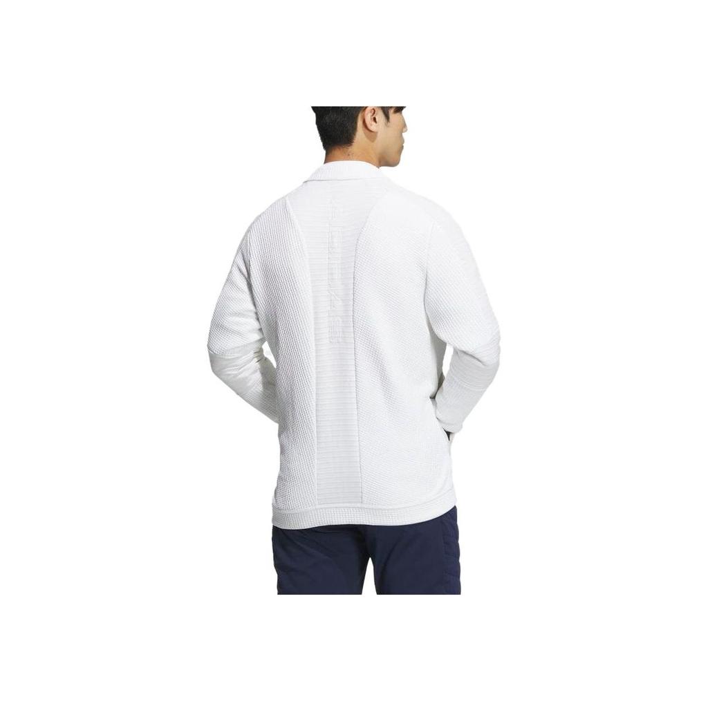 adidas Retro Sports Color Block Stand Collar Logo Print Jacket Men Jacket White HY0951