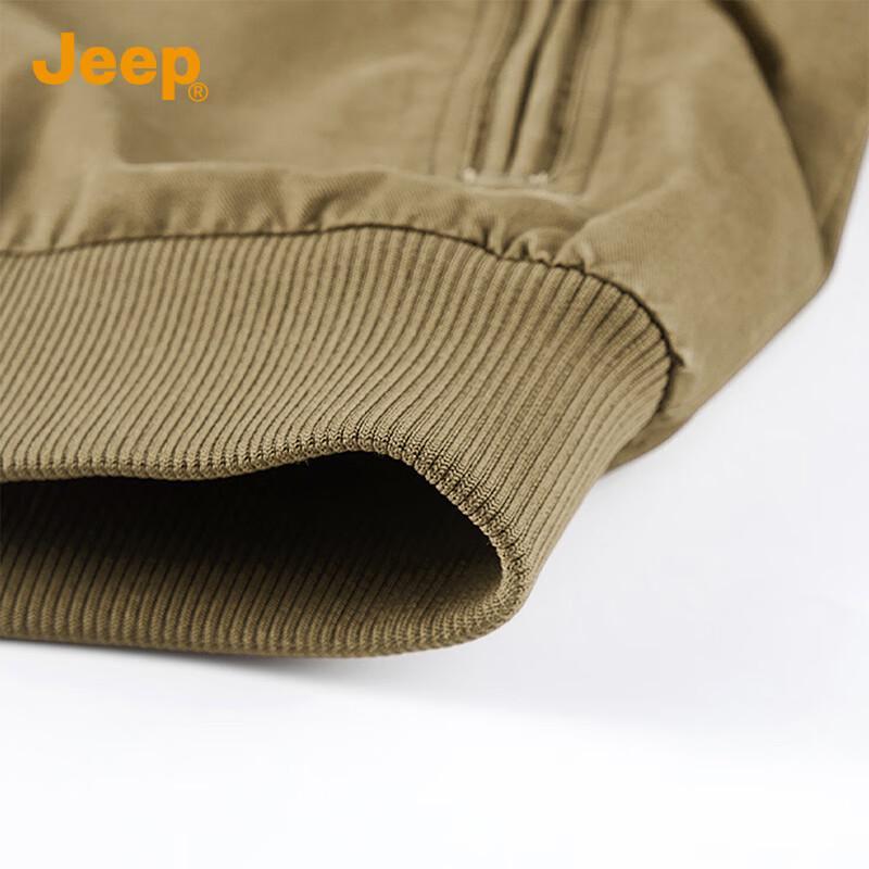 Jeep Men's Detachable Hooded Cotton Casual Jacket
