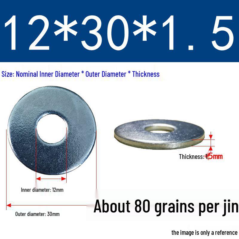 Galvanized Oversized Metal Washers M3-M60