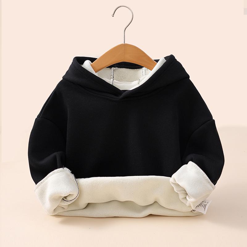 Aoli Jungen Verdicktes Fleecegefüttertes Kapuzensweatshirt