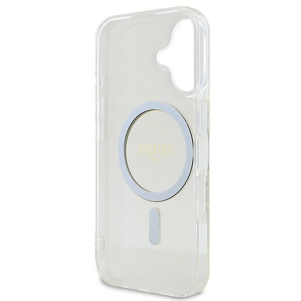 Guess Guhmp16Shfgeret Iphone 166.1 Przeźroczysty/Transparent Hardcase Iml Glitter Circle Magsafe