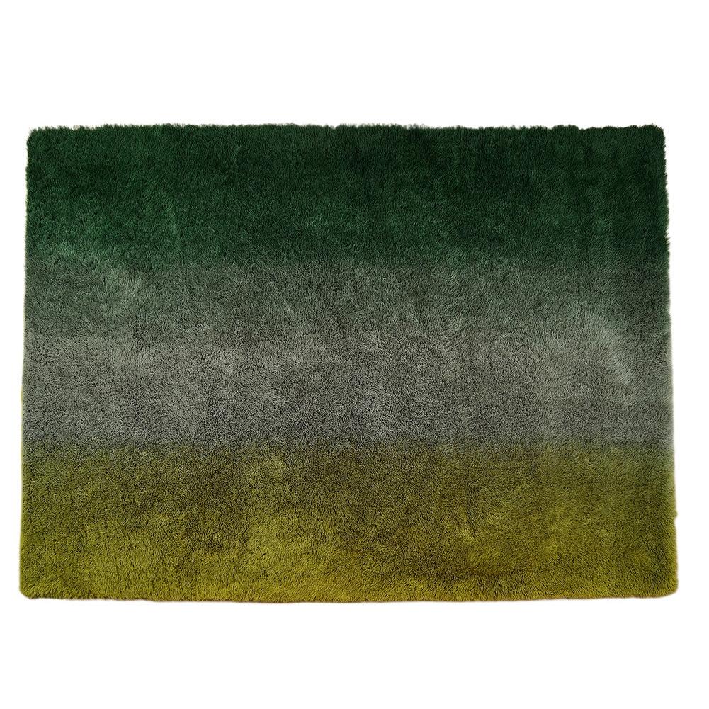 Thickened Tie Dye Gradient Carpet Long Plush Living Room Bedroom Coffee Table Bedside Carpet Entrance Mat