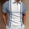 New Men's Summer POLO Shirt Men's Casual Short Sleeve Lapel T-Shirt D Printed Short Sleeve POLO