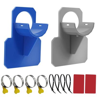 2 Stück Schwimmbadrohr Befestigungshalterung Stütze für Intex Aufstellbecken 30-38mm Schlauch Auslass Montagehalterung mit Kabelbinderklemme