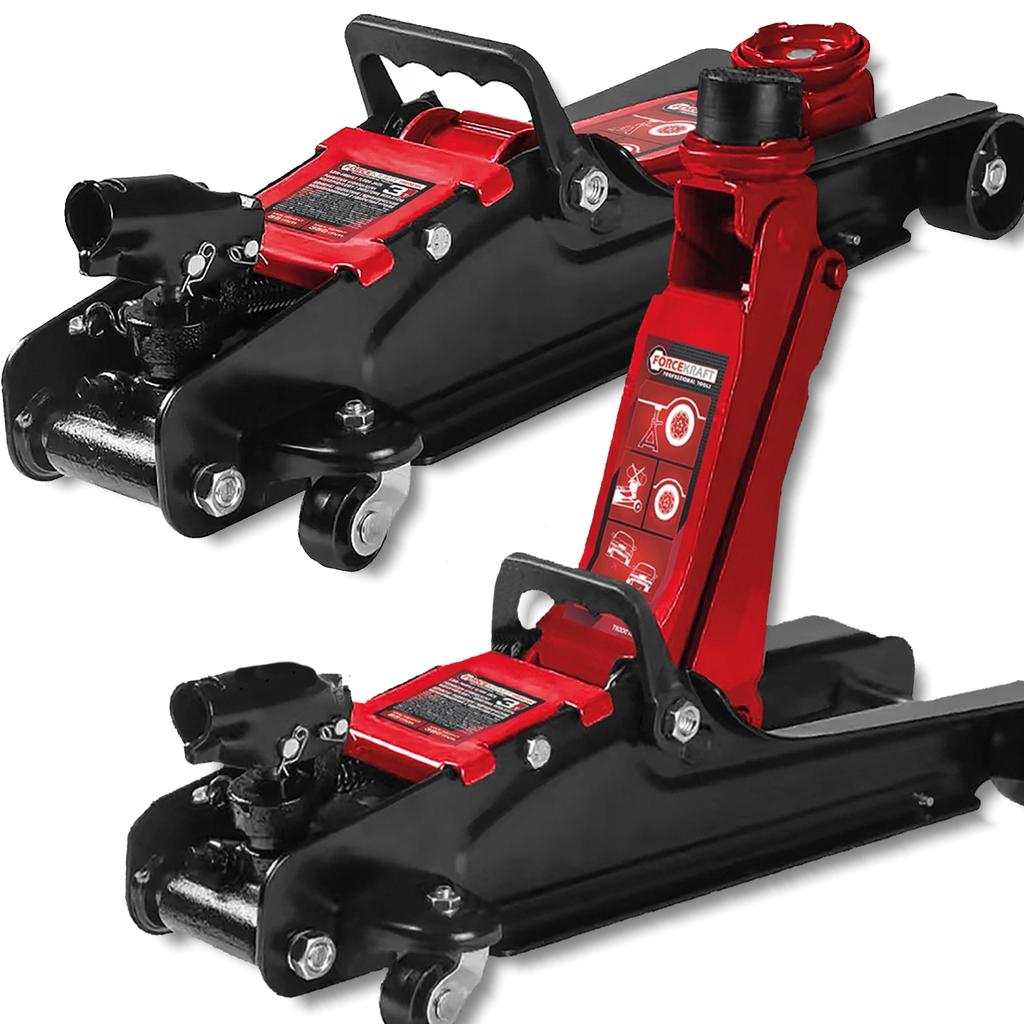Low-profile car jack 85-380mm 3T Frog hydraulic point