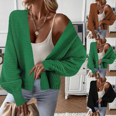 Women's Long-sleeved Knitted Cardigan Sweater Jacket