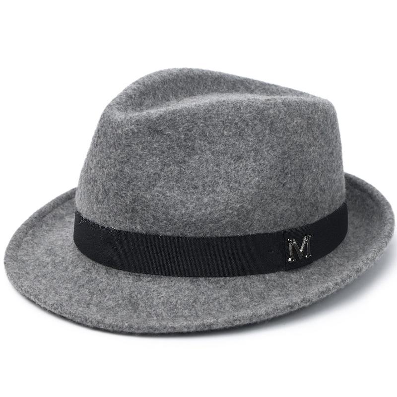 

2025 New Soft Wool Blend Western Cowboy Hat Winter Warm Comfortable Fit Extra Wide Brim Elegant Vintage Jazz Style for Women Men M(56-58CM) сірий