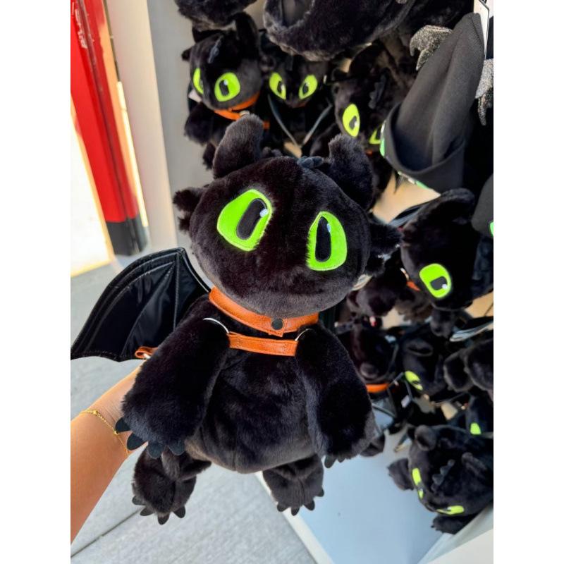 Cute and Funny Toothless Plush Backpack - Japanese Anime Style for Commuting