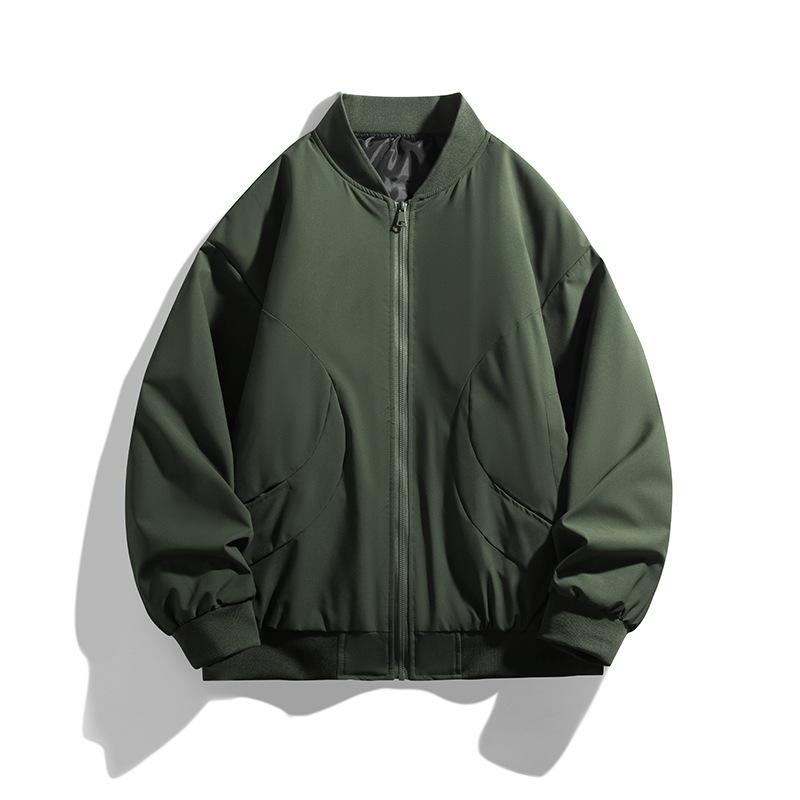

Американская винтажная куртка-бомбер ветрозащитная мужская зимняя универсальная свободная бейсбольная куртка модная утепленная куртка 5XL армия зеленый