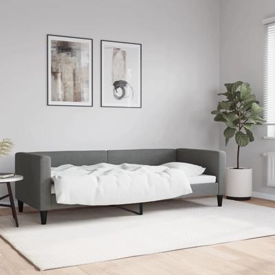 Vidaxl Sofa with Sleeping Function, Dark Grey, 80X200 Cm, Upholstered In Fabric