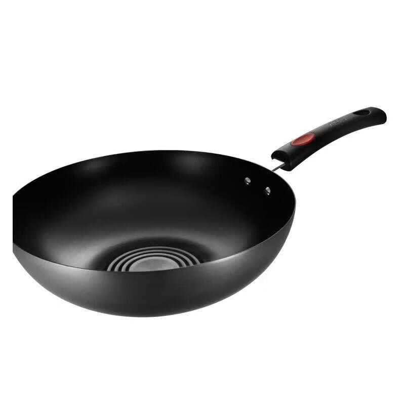 ASD Rust-Resistant Fine Iron Wok with Standing Lid