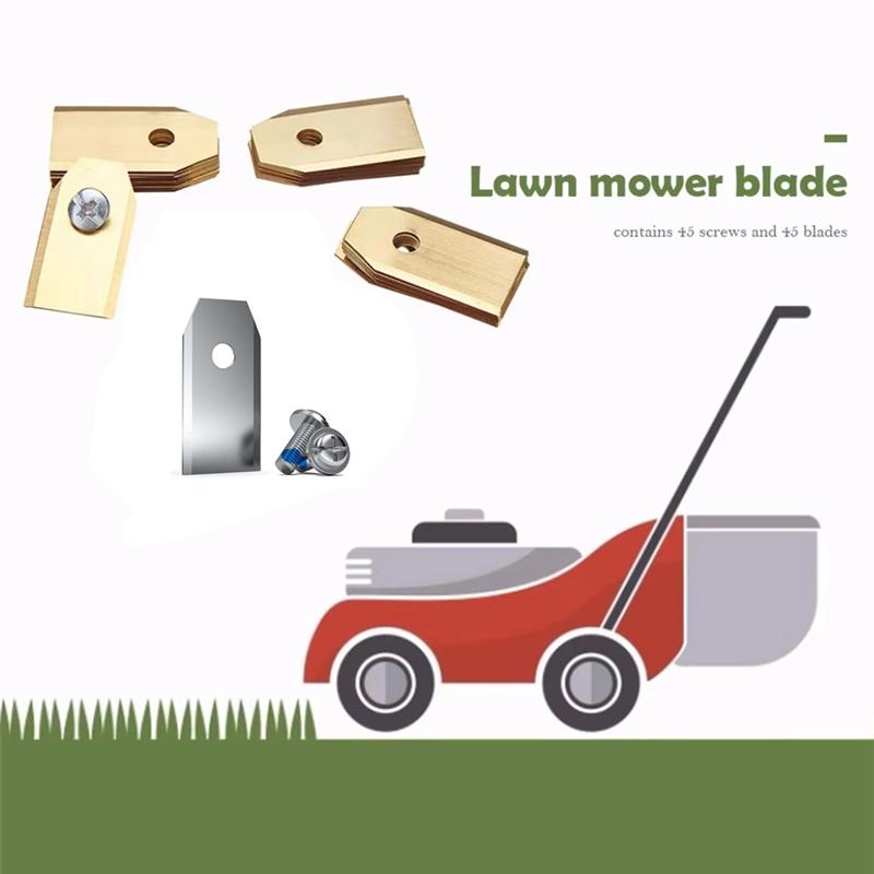 AB66-Ostrza Tnące Zamienne do Kosiarki Podkaszarki 30 Sztuk Zestaw ze Stali Nierdzewnej Dla ECOVACS Cutter