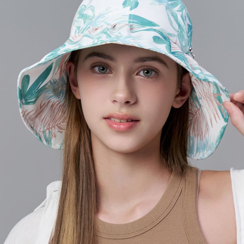 WHITE SANDS Cool Tropical Shirring Bonnet Hat El Nido (4 Colors)