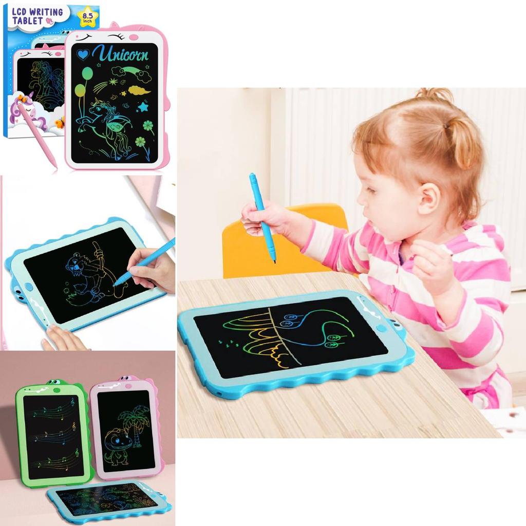 Colorful 10-inch Cartoon Dinosaur Unicorn Graffiti Educational Lcd Writing Tablet For Kids