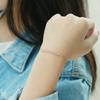 Jewelry Japanese Light Jewelry S925 Silver Natural Strawberry Crystal Labradorite Simple Commuter Pea Bracelet New Style