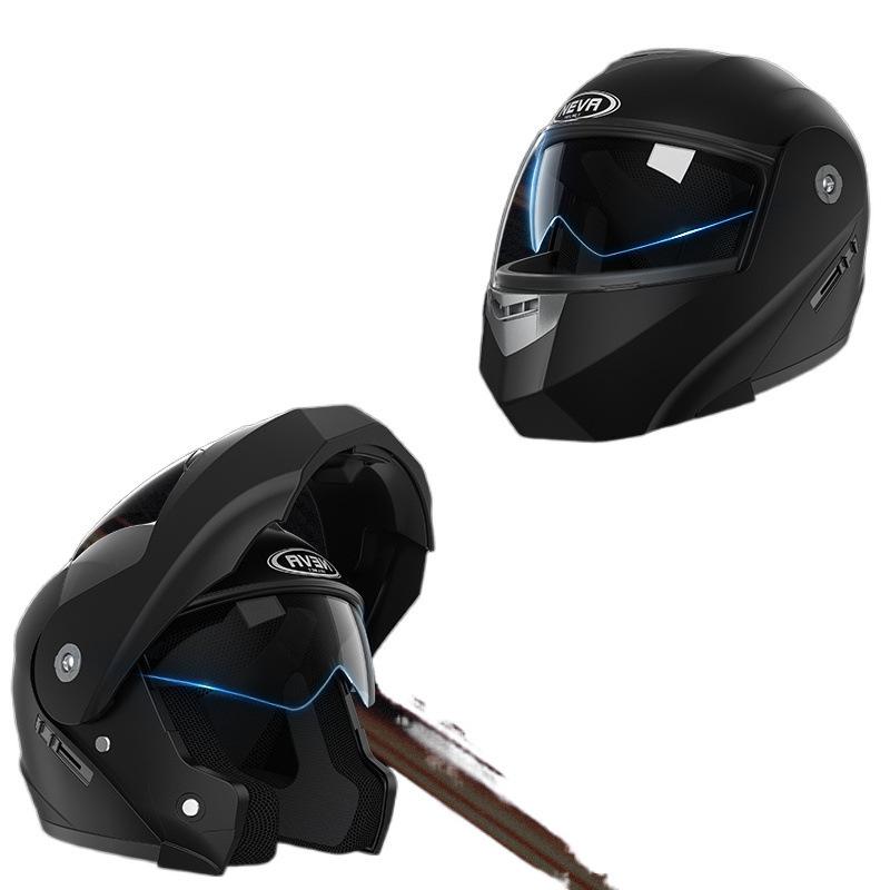 Unisex Electric Vehicle Full Face Anti-Fog Flip-Up Helmet for All-Seasons