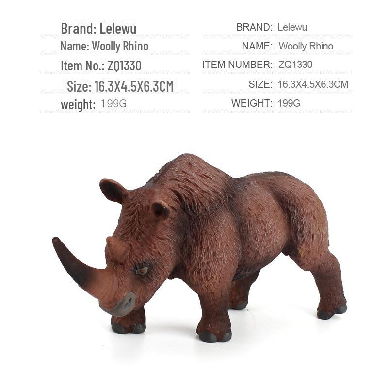 

Имитационная модель древних животных: Шерстистый носорог и мамонт - развивающая игрушка для детей