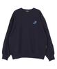 ASTRAL PROJECTION Graffiti Oversized Drop Shoulder Sweatshirt_Navy
