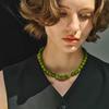 Avocado Gemstone Beaded Clavicle Chain Premium Neck Chain Summer Fresh Mori Dopamine Fashion Necklace