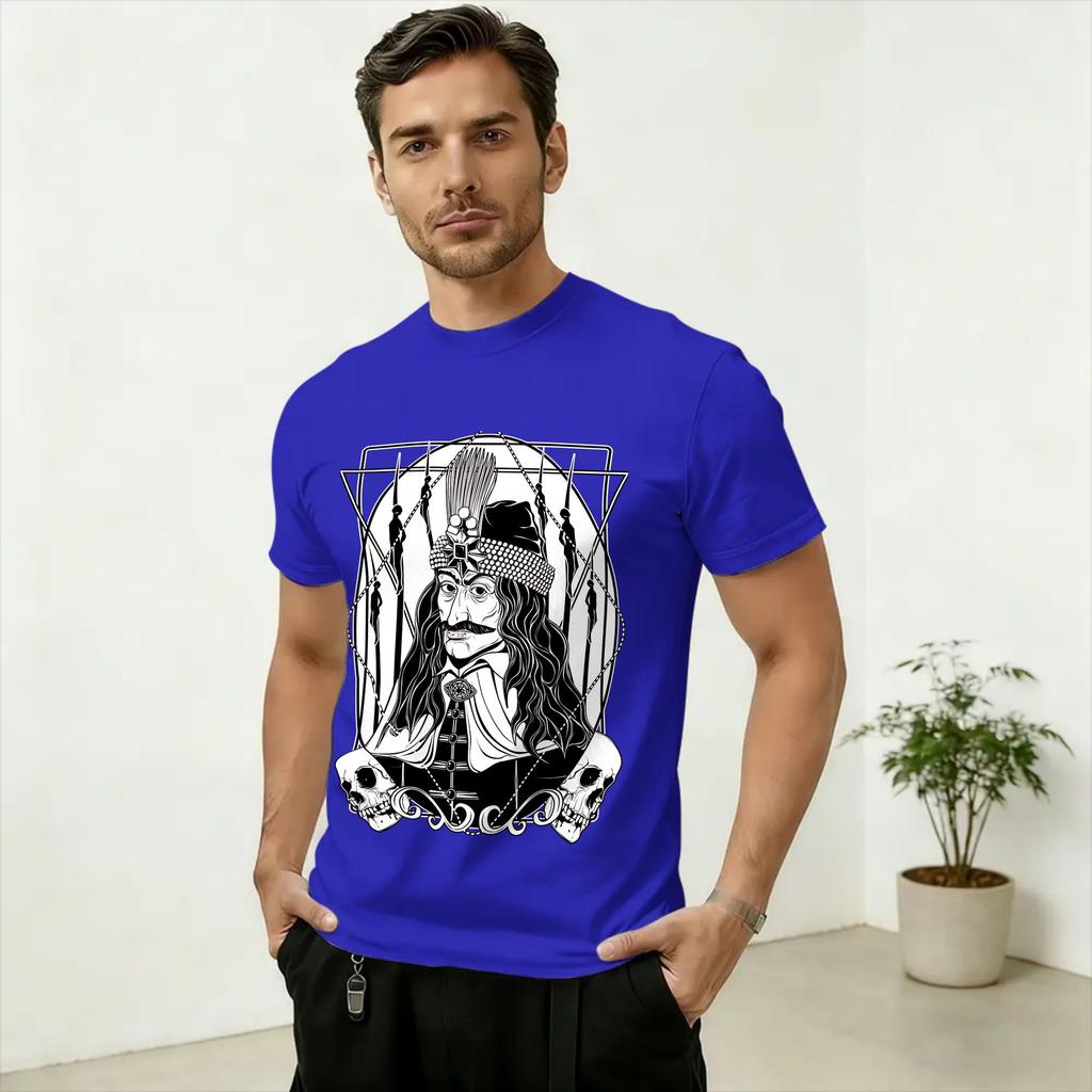 Vlad III Dracula The Impaler T Shirt Summer Hip Hop TShirts Unisex Cotton ONeck Plus Size Top Tees ShortSleeved Vintage Tops