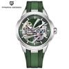 New PAGANI DESIGN YS030 Alien Hollow Tourbillon Luxury Men Mechanical Watch Luminous Stainless Steel Transparent Movement Clock