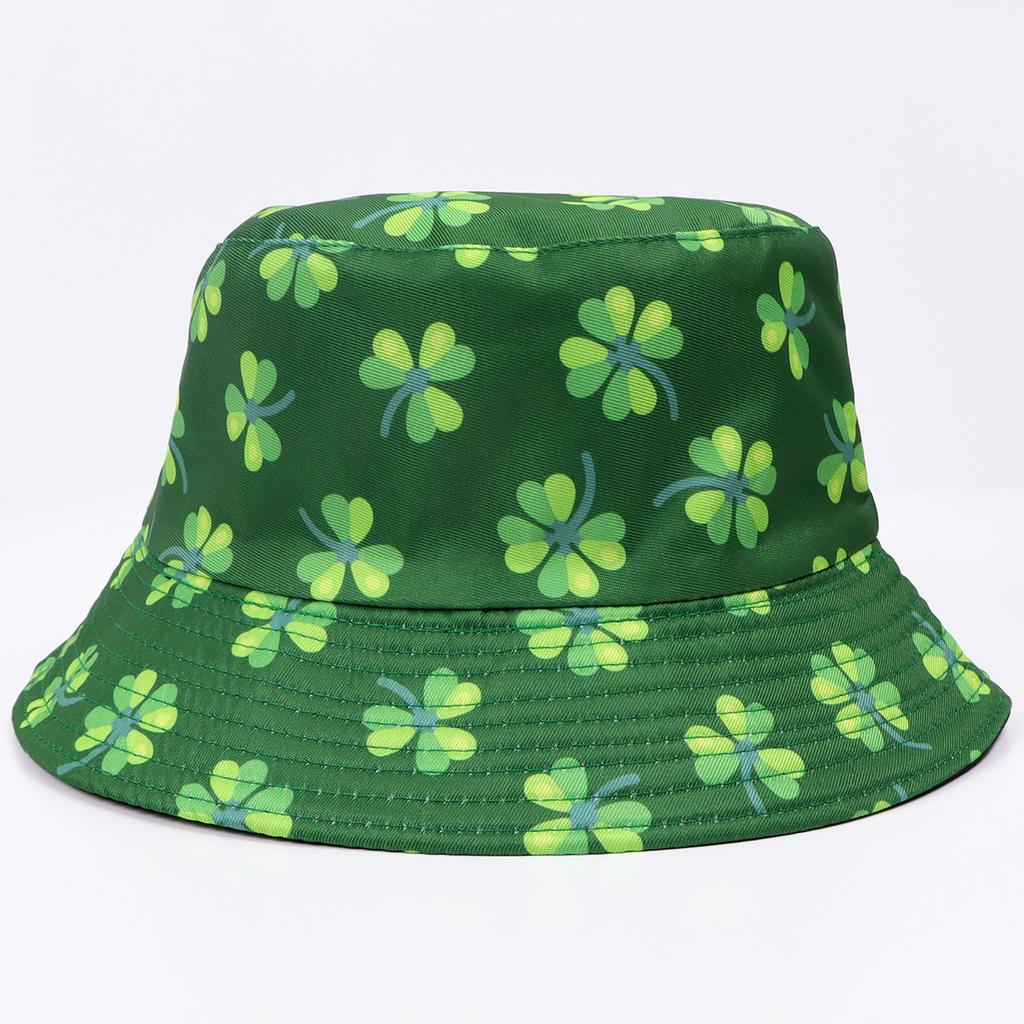 Spring and Summer New Irish Festival Shade Basin Hat Clover St. Patrick's Day Fisherman Hat
