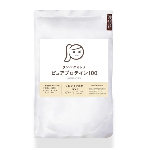 Tamachan Shop Protein Otome Pure Protein 100, 360g, Double Protein (Whey & Soy), Simple Formula, Low Calorie, Made In Japan, No Flavoring, No Added Su
