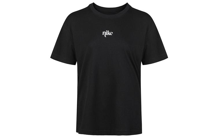 

Nike T Shirts Women s Black Crew Neck Moderate Straight Fit CT8923-010 L
