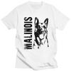 Custom Malinois Dog Belgian Shepherd Mechelaar Tshirt for Men Short Sleeve Leisure Tshirts Loose Fit Pure Cotton Tees