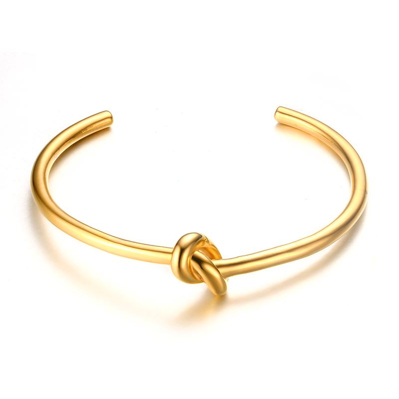 Twisted Bangle Open Cuff Bracelet 100% Stainless Steel Rope Twisted Bracelet Women Jewelry Minimalist Style