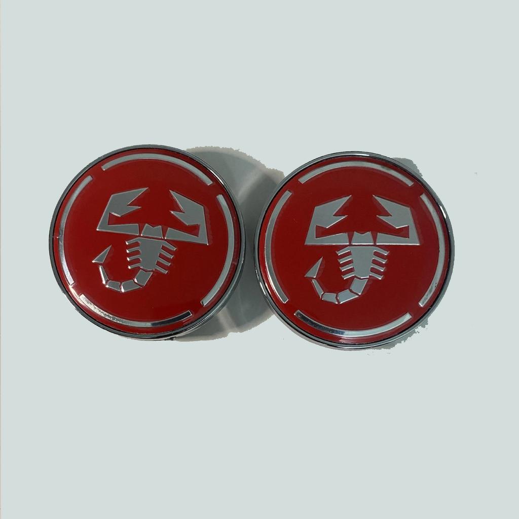 4PCS 60mm Car Wheel Hub Cover Emblem Sticker Accessory For Fiat Abarth 500 Tipo FR Panda Argo Freemont Viaggio Bravo Punto Doblo