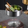 High Footed Ice Stainless Steel Dessert Cup Bowl Snack Candy for Sundae