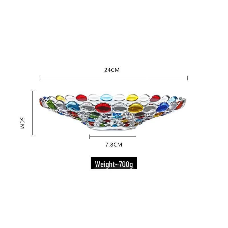 

Nordic Hand-Painted Glass Fruit Plate